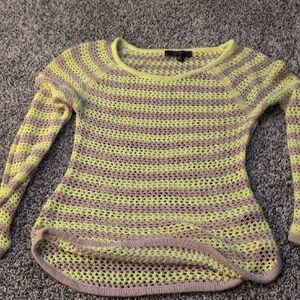 Striped Knit Women's Sweater